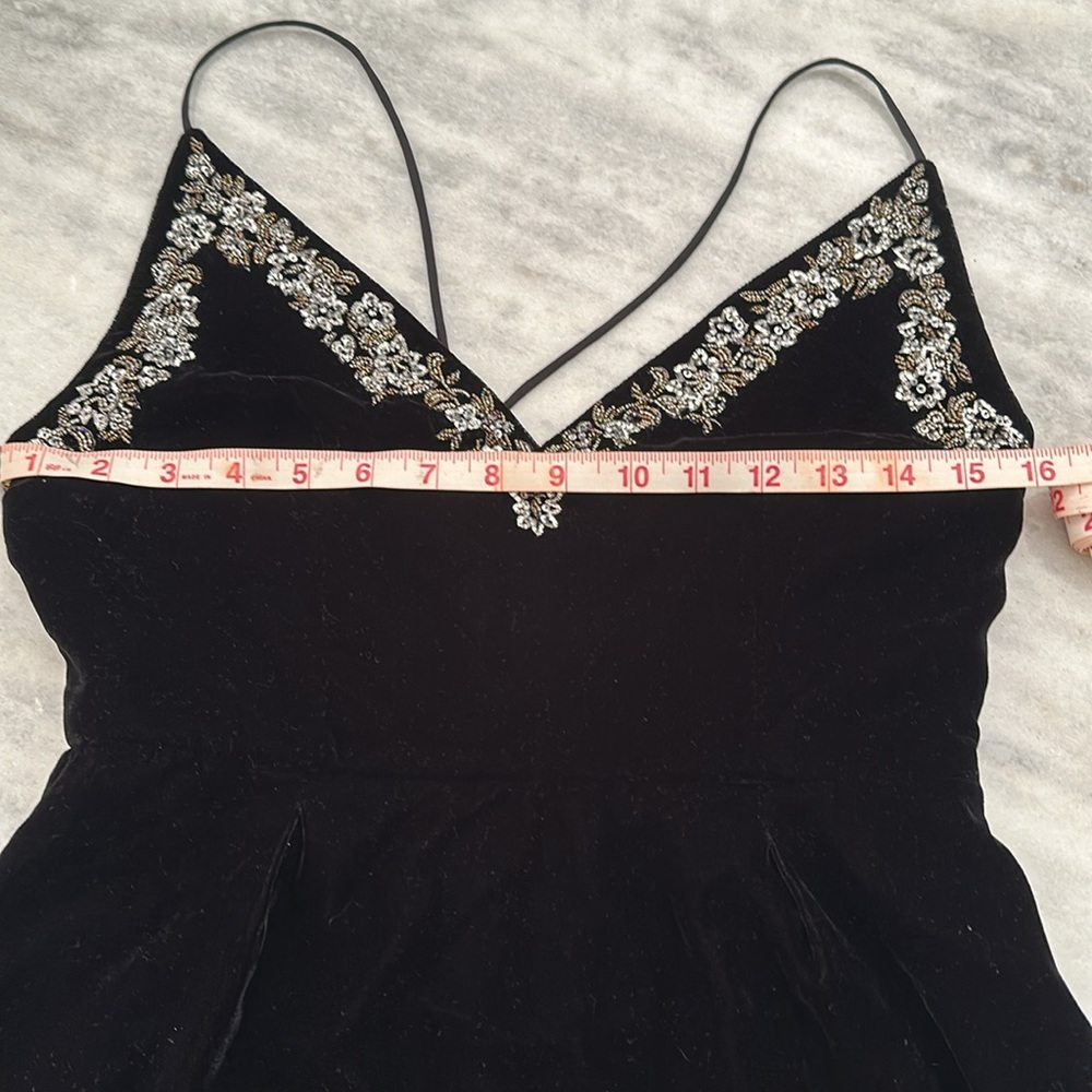VELVET MINI DRESS - Picture 6 of 7